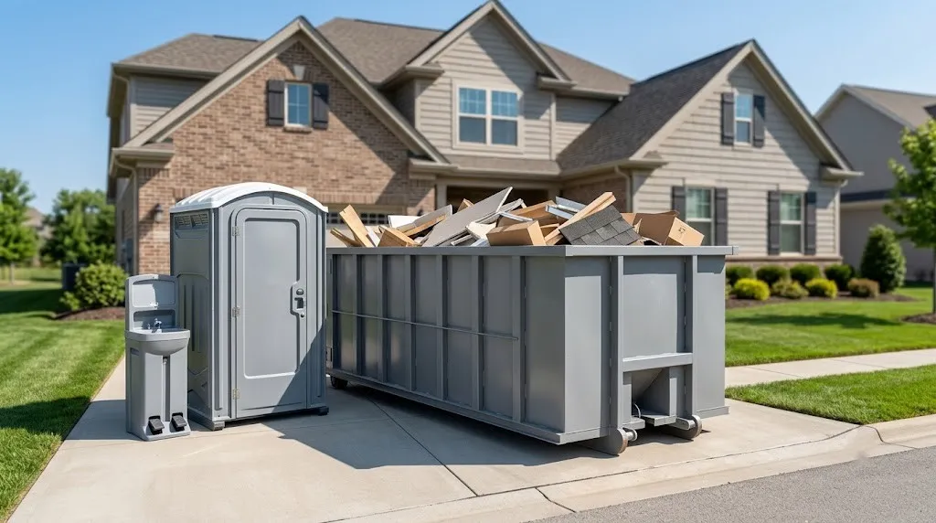Porta potty in winter